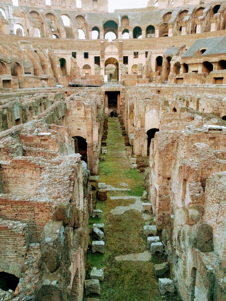 inside the Colosseum Rome