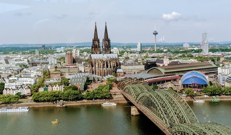 Cologne City View from Koln Triangle