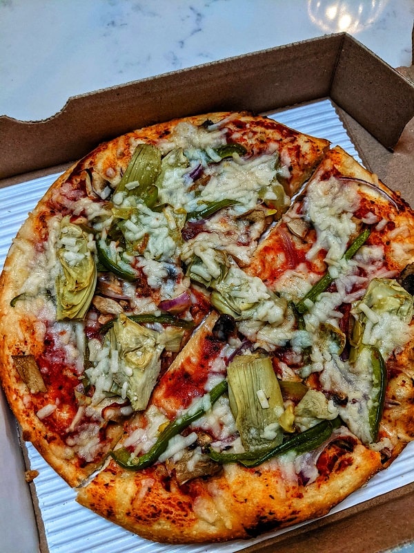 Vegan veggie Pizza Pie Sci Detroit
