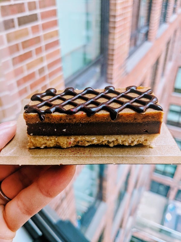 rawsome treats peanut butter cake vegan new york city