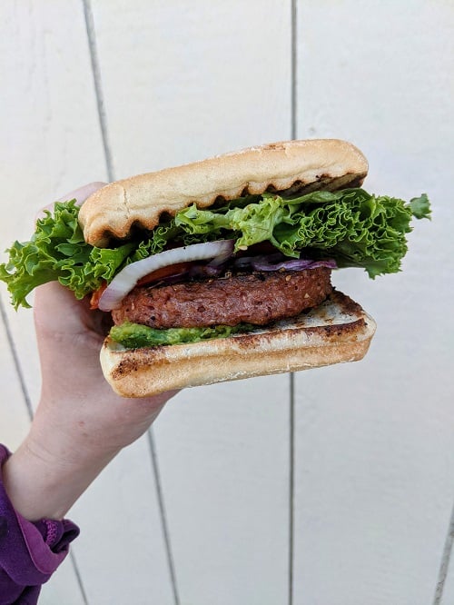 Driftwood Deli vegan Beyond Burger Munising