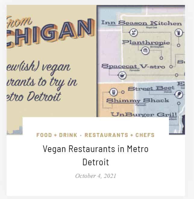 Seen Magazine Vegan Restaurants