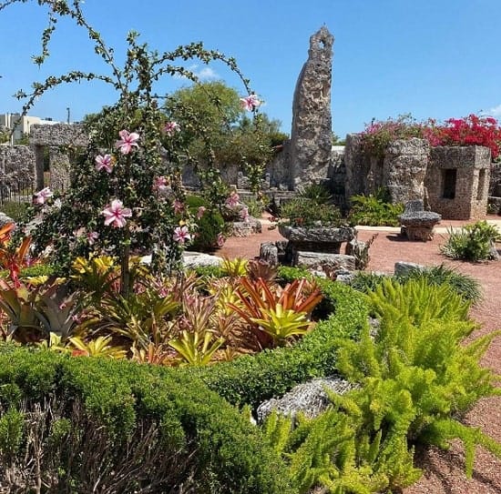 the gardens at coral castle in miami