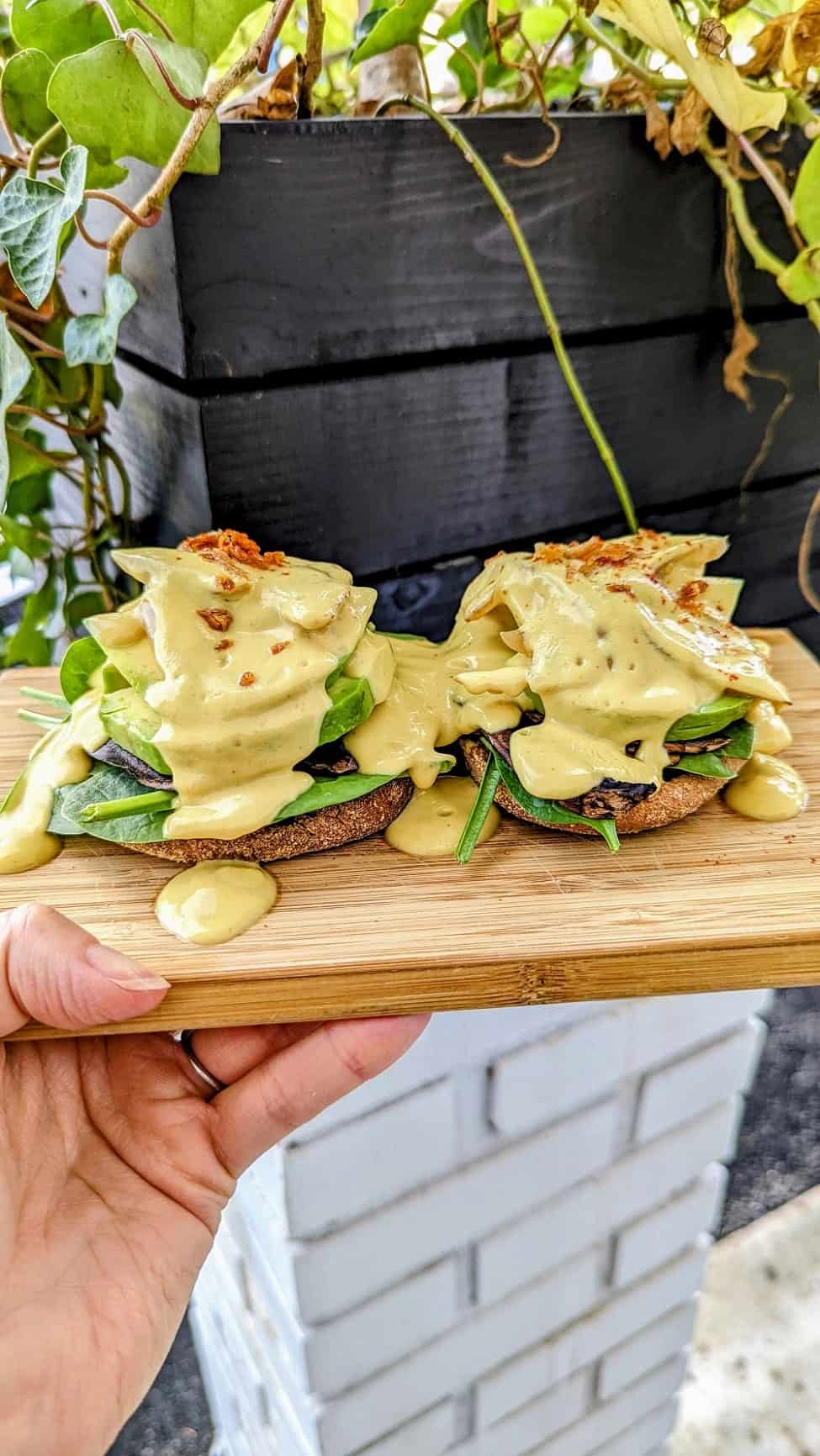 vegan eggs benedict Pure Foods Cafe Tampa