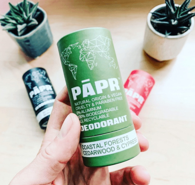 PAPR Cosmetics vegan cruelty free zero waste deodorant