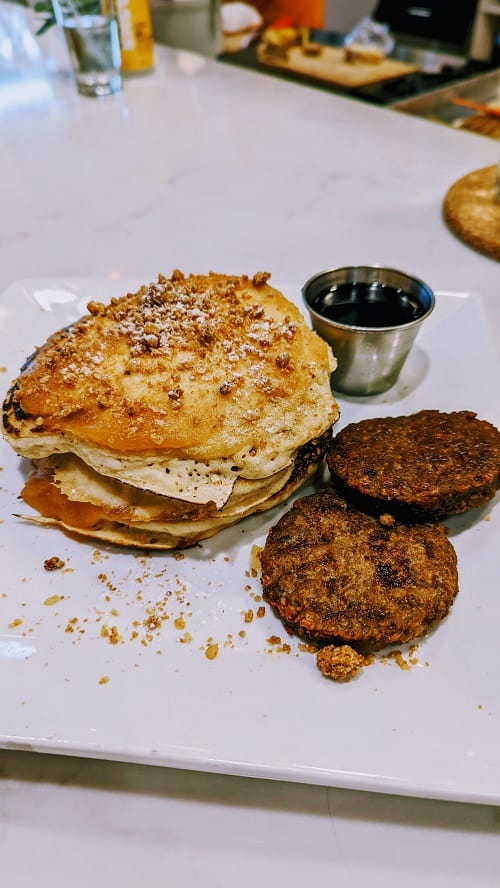 vegan apple butter pancakes Cooking with Q Detroit