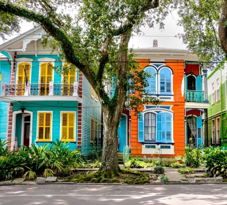 Colorful New Orleans Homes