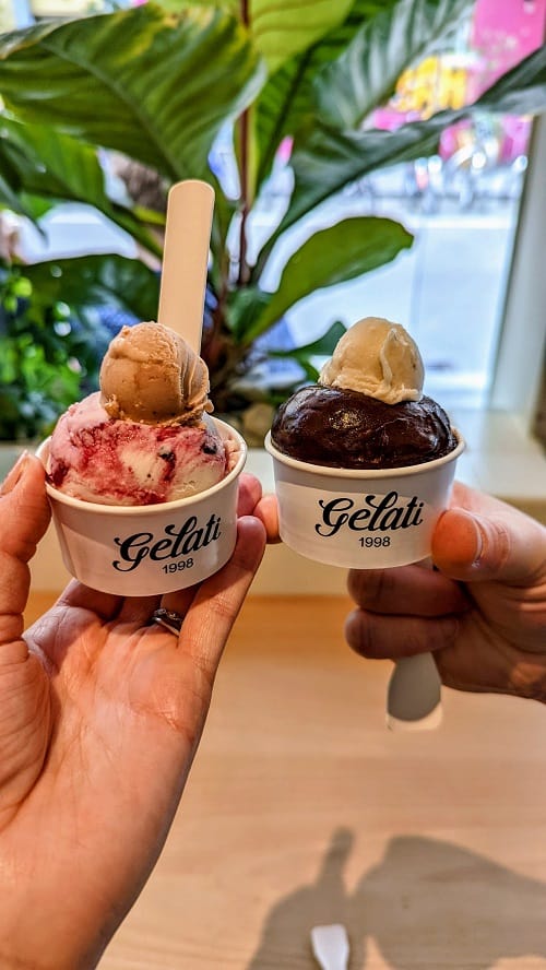 Geltai Tellhof Zurich vegan berry ice cream and chocolate