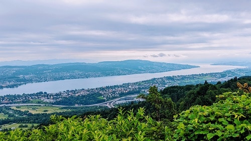 Views of Lake Zurich from Uetliberg