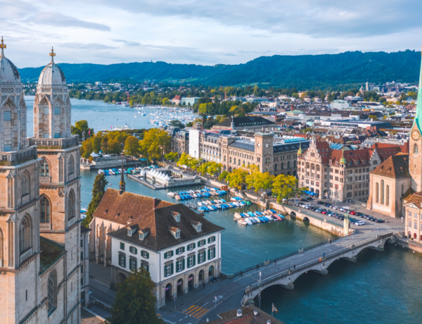 Zurich Switzerland Old Town Limmat River
