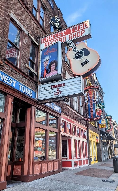 ernest tube record store on broadway in nashville