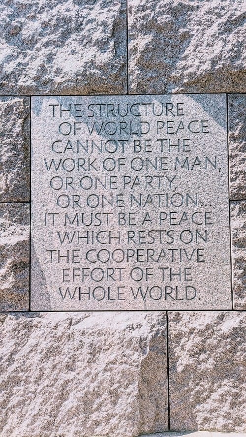 mlk quote on memorial statue in dc