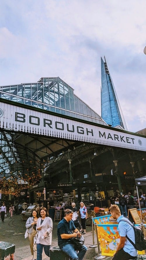 entrance to borough market in london