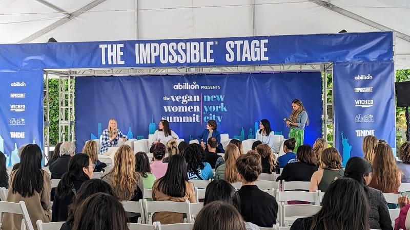 the impossible stage at the vegan womens summit in nyc 2023