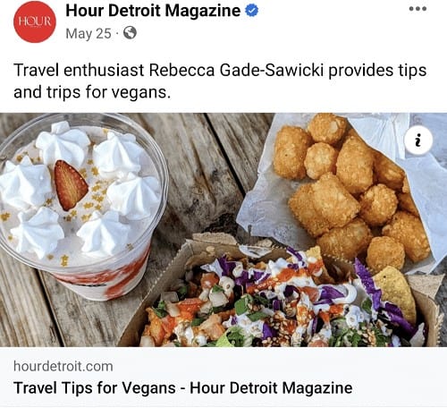 hour magazine feature on veggies abroad