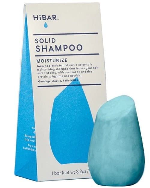 vegan solid shampoo bar from hibar