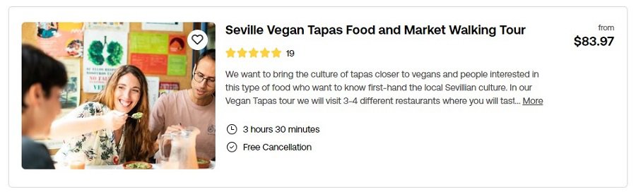 vegan food tour seville