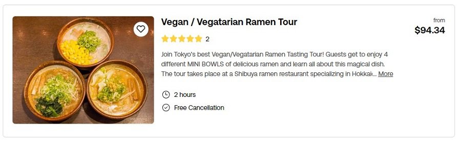 vegan ramen tour in tokyo japan