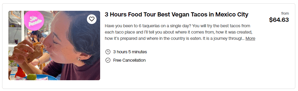 vegan taco tour in mexico city