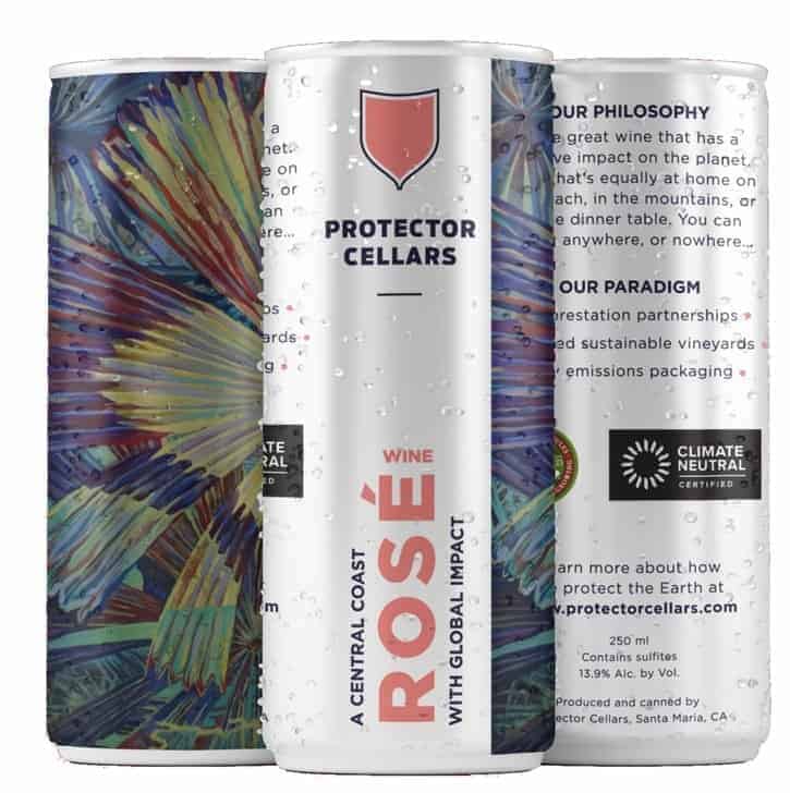 a can of vegan rose from protector cellars
