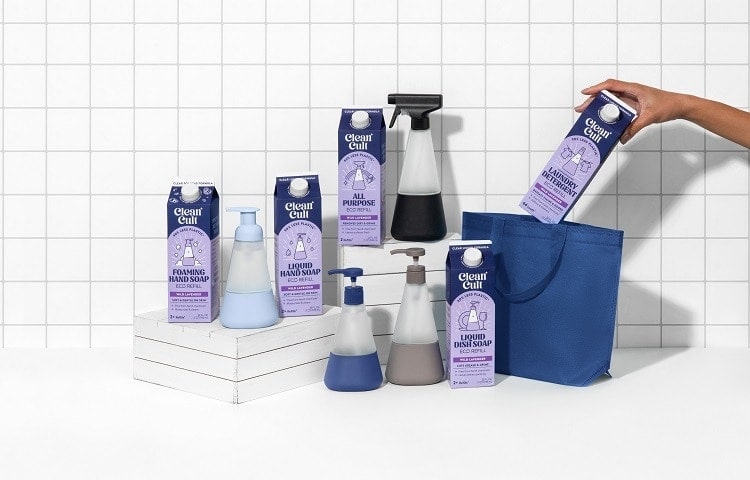 zero waste and eco friendly cleaning products from the brand cleancult