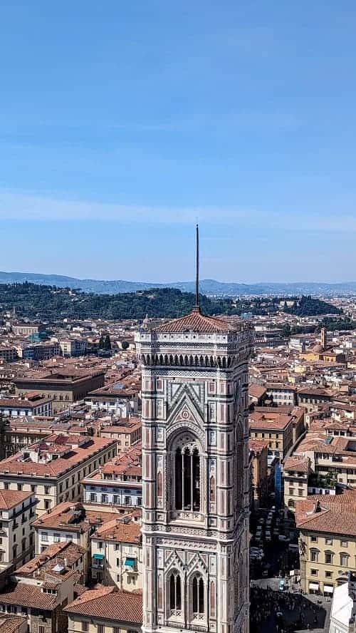 view of florence from the duomo on a clear day