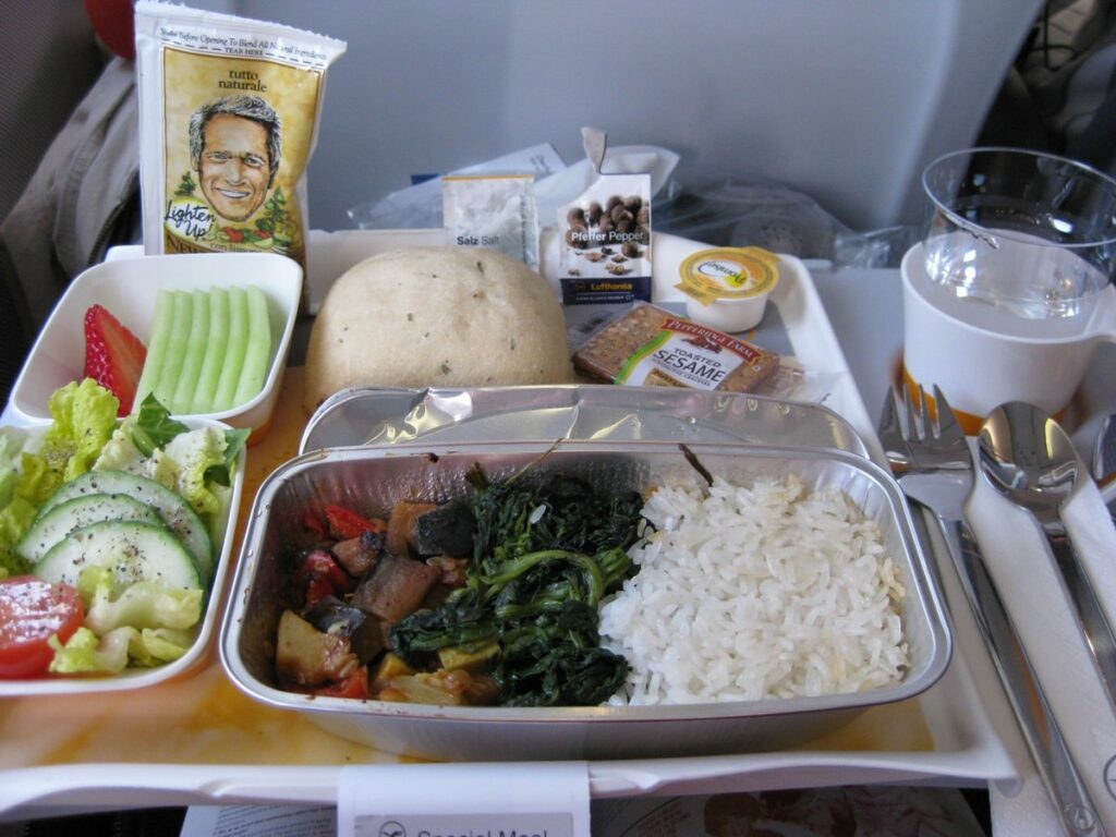luftansa airline vegan meal