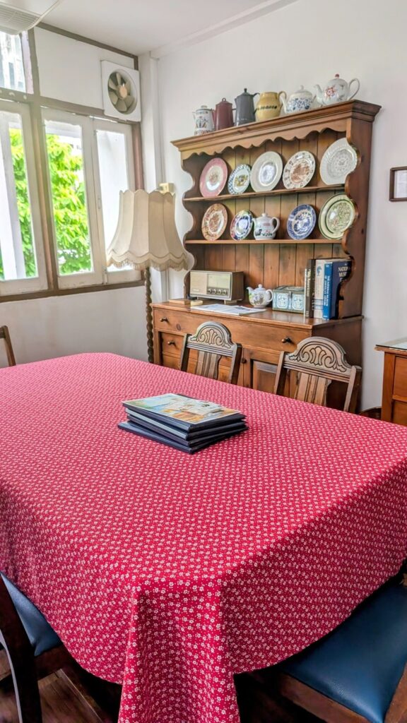 cozy, grandma like dining room at Bonita Cafe and Social Club