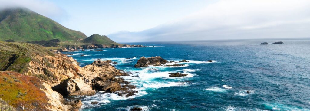 rocky coastline of california's big sur