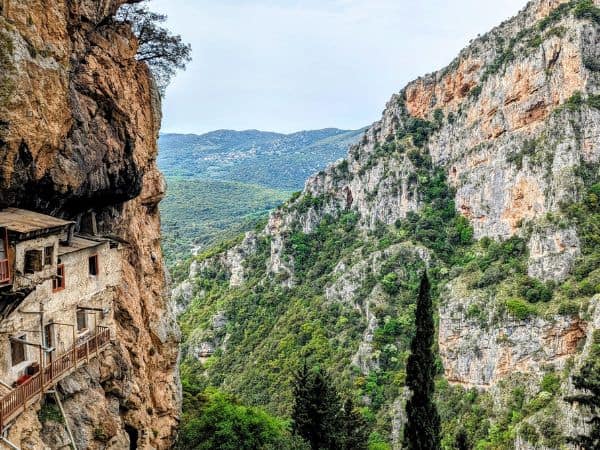 valley hike through dimitsana in greece