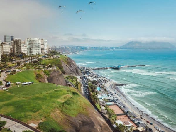 coastline of lima peru