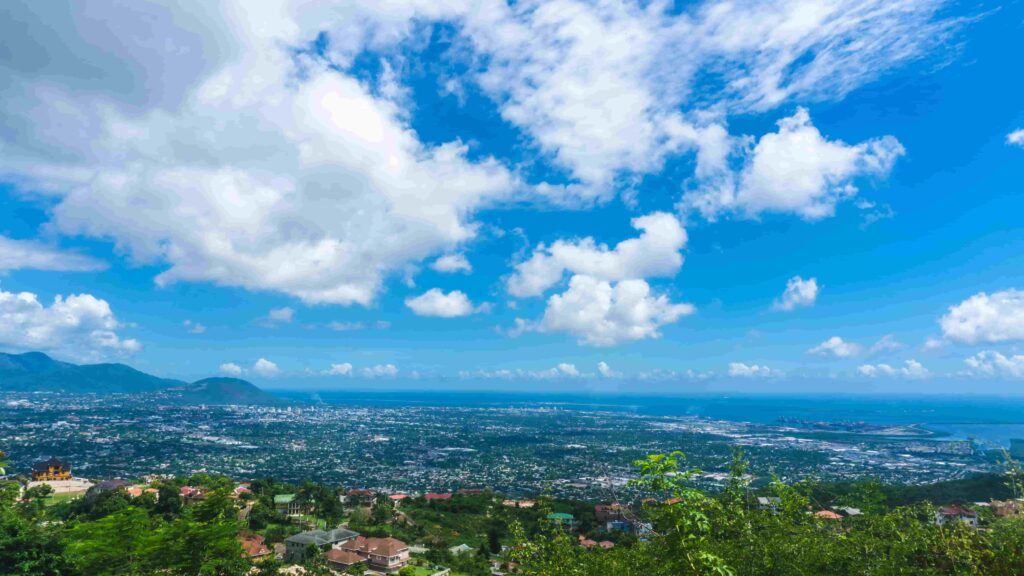 aereal view of Red Hills Road, Kingston, Jamaica